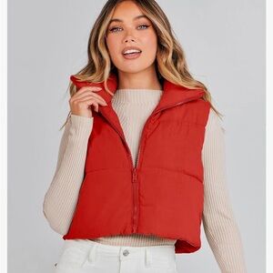 Red Puffer Vest
